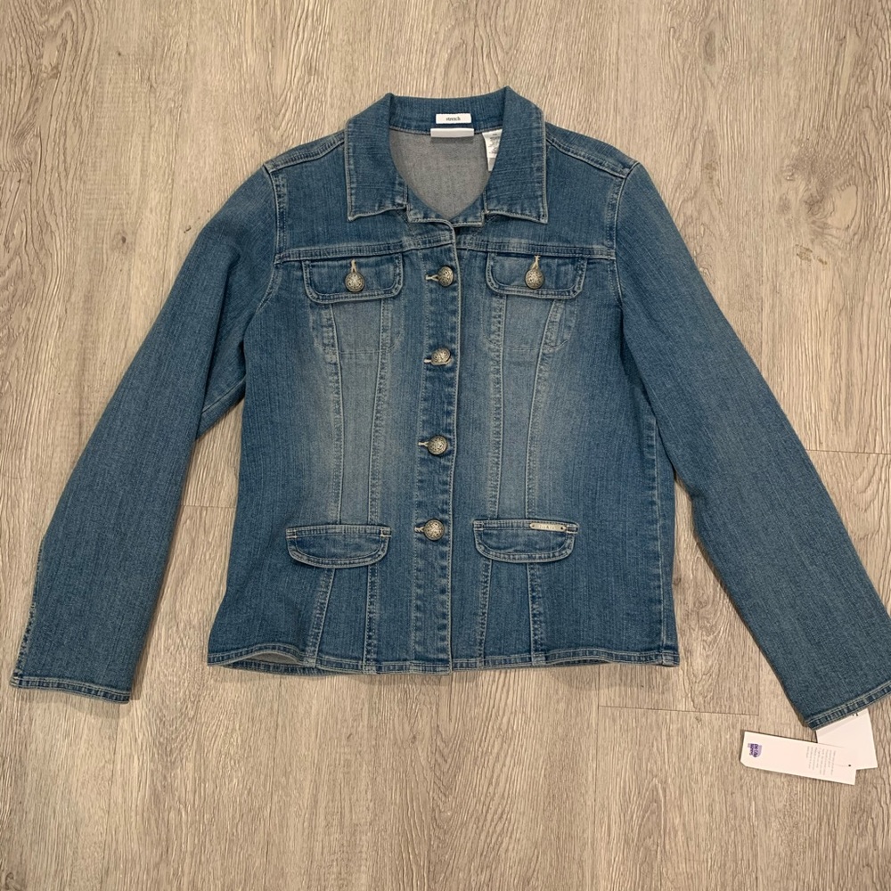 Liz & Co. Denim Jacket Petite Medium